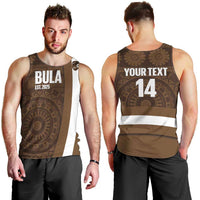 Bula Fiji Football Custom Men Tank Top One Vanua One Team Tapa Pattern LT14 - Polynesian Pride