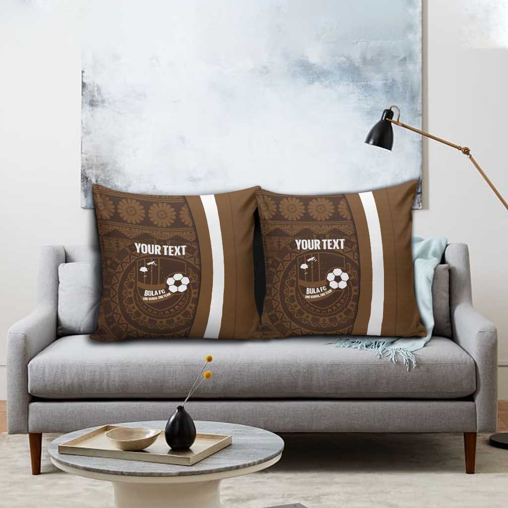 Bula Fiji Football Custom Pillow Cover One Vanua One Team Tapa Pattern LT14 - Polynesian Pride