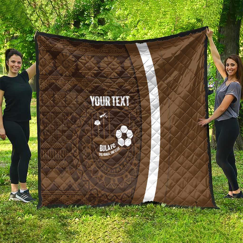 Bula Fiji Football Custom Quilt One Vanua One Team Tapa Pattern LT14 - Polynesian Pride