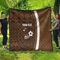Bula Fiji Football Custom Quilt One Vanua One Team Tapa Pattern LT14 - Polynesian Pride