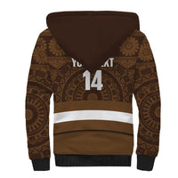 Bula Fiji Football Custom Sherpa Hoodie One Vanua One Team Tapa Pattern LT14 - Polynesian Pride