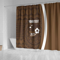 Bula Fiji Football Custom Shower Curtain One Vanua One Team Tapa Pattern LT14 - Polynesian Pride
