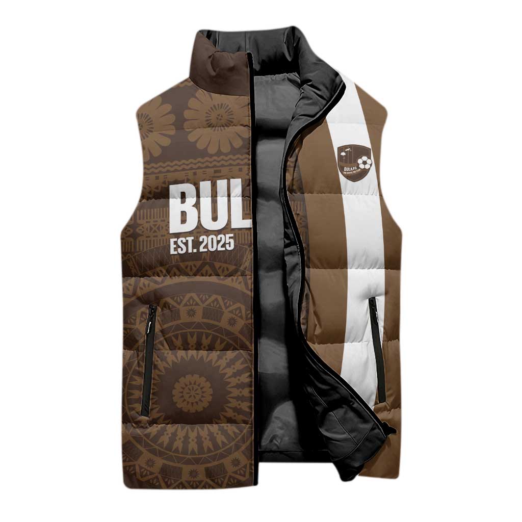 Bula Fiji Football Custom Sleeveless Puffer Jacket One Vanua One Team Tapa Pattern LT14 - Polynesian Pride