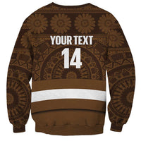 Bula Fiji Football Custom Sweatshirt One Vanua One Team Tapa Pattern LT14 - Polynesian Pride