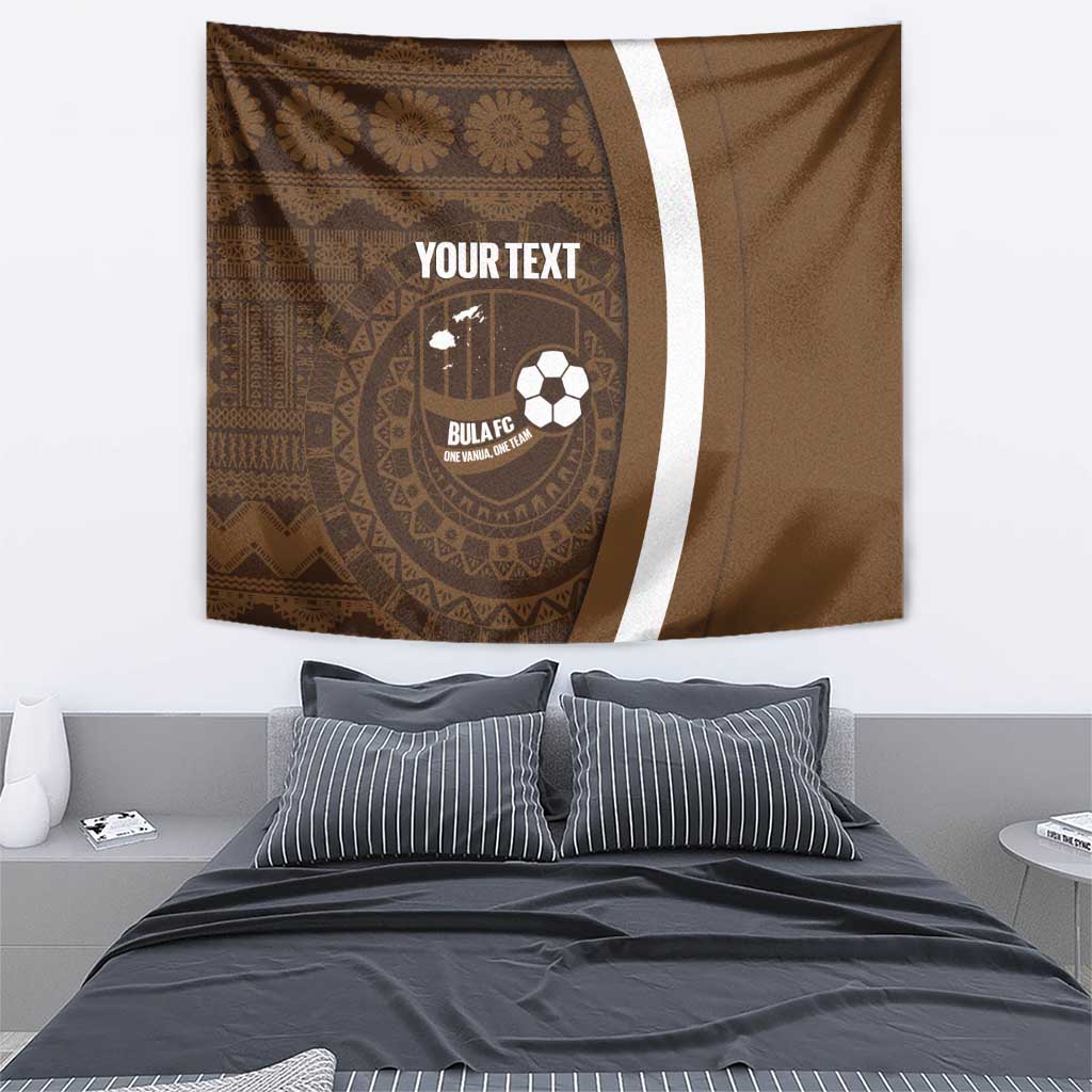 Bula Fiji Football Custom Tapestry One Vanua One Team Tapa Pattern LT14 - Polynesian Pride