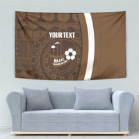 Bula Fiji Football Custom Tapestry One Vanua One Team Tapa Pattern LT14 - Polynesian Pride