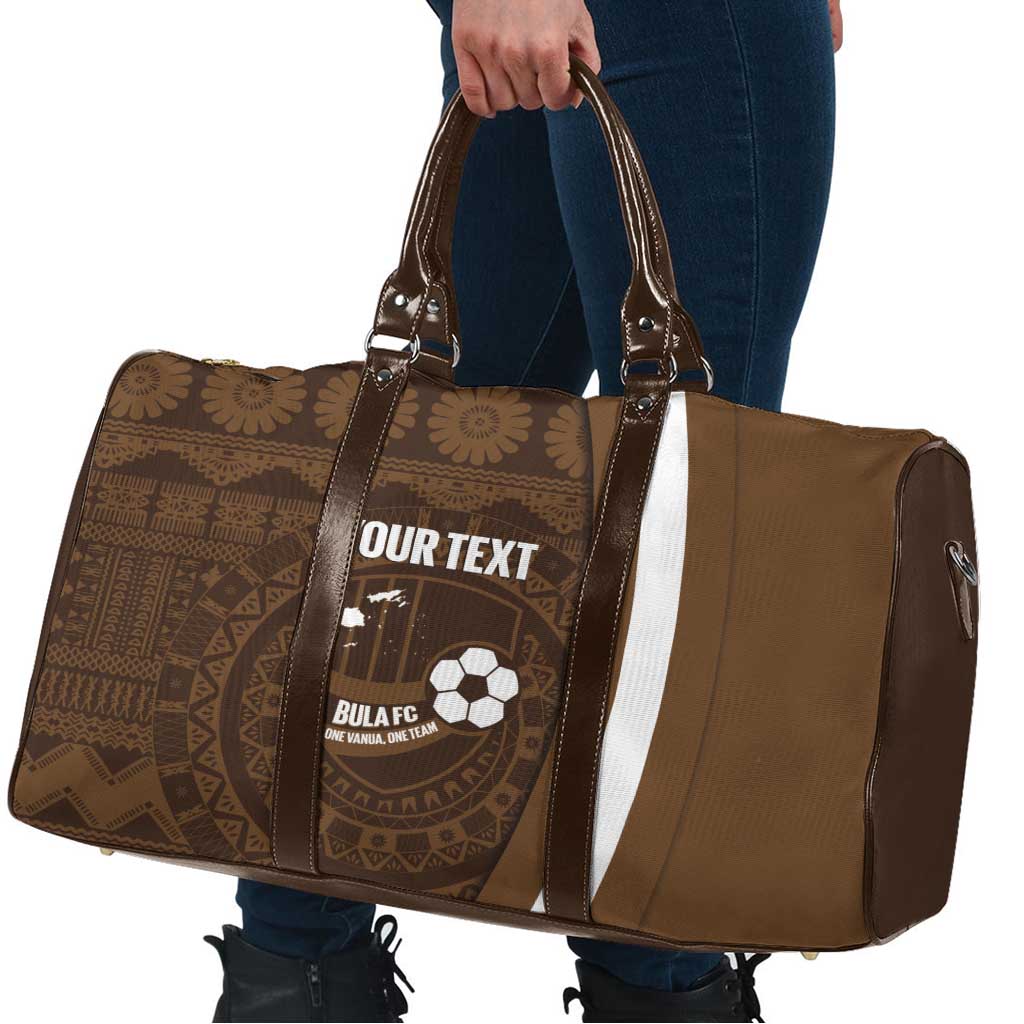 Bula Fiji Football Custom Travel Bag One Vanua One Team Tapa Pattern LT14 - Polynesian Pride
