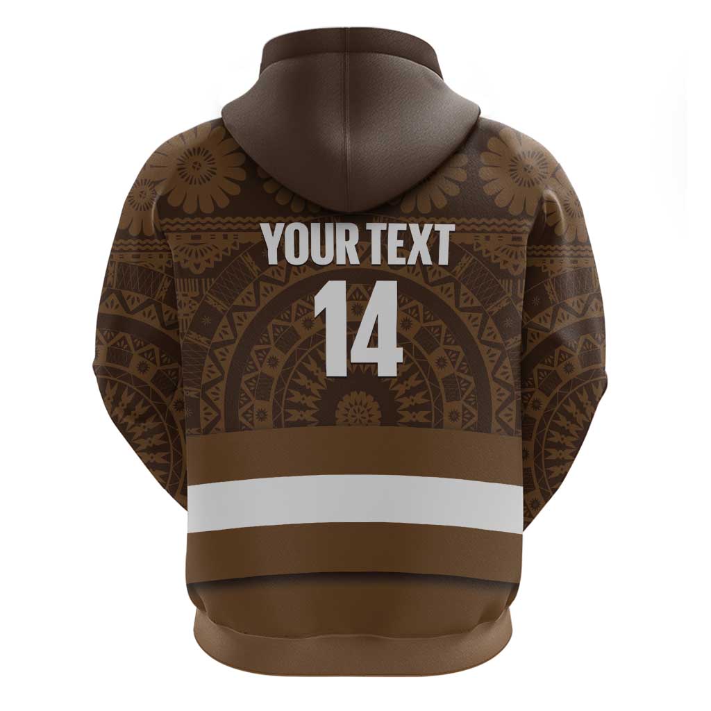 Bula Fiji Football Custom Zip Hoodie One Vanua One Team Tapa Pattern LT14 - Polynesian Pride