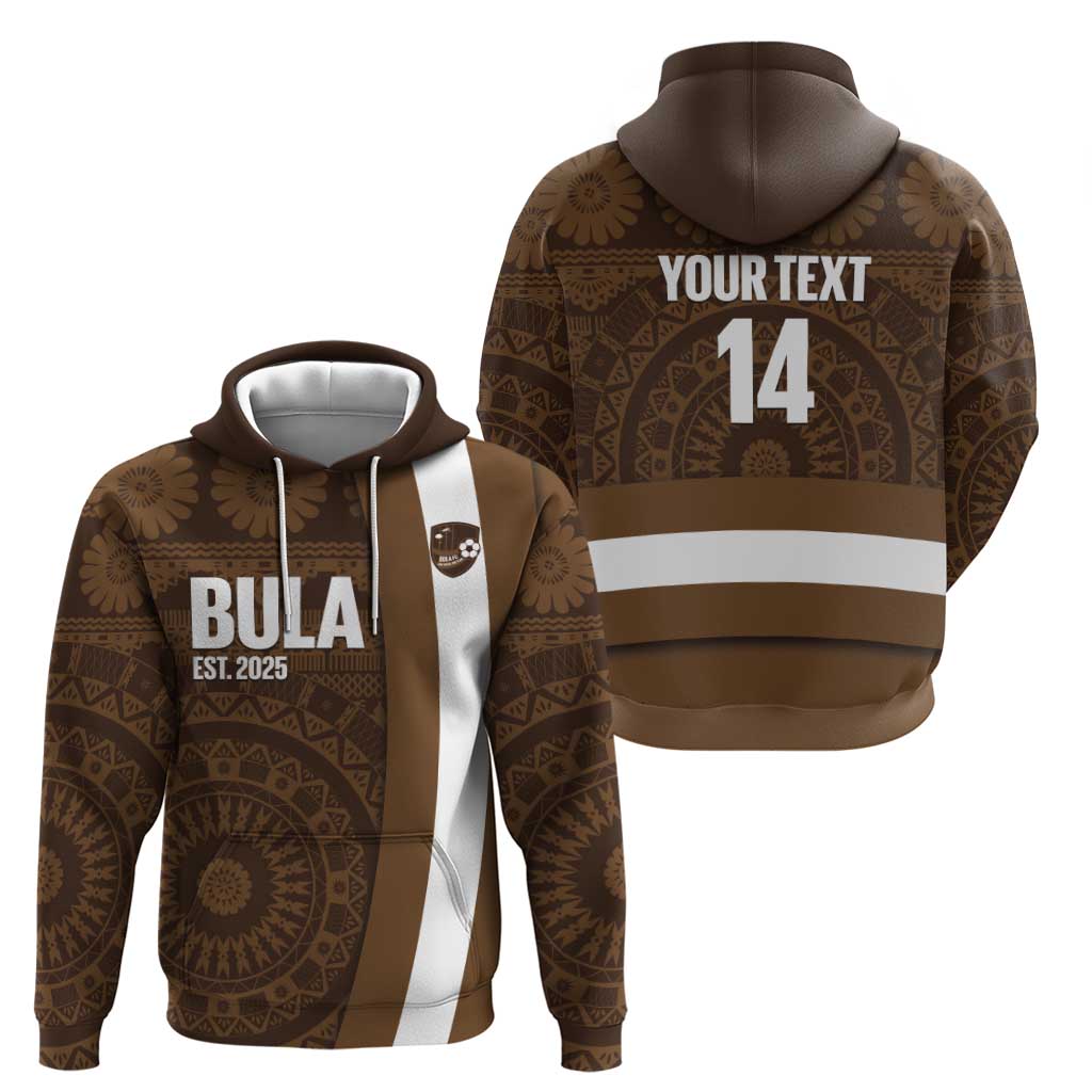 Bula Fiji Football Custom Zip Hoodie One Vanua One Team Tapa Pattern LT14 - Polynesian Pride