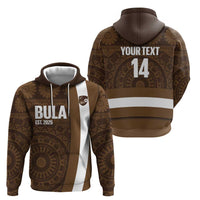Bula Fiji Football Custom Zip Hoodie One Vanua One Team Tapa Pattern LT14 - Polynesian Pride
