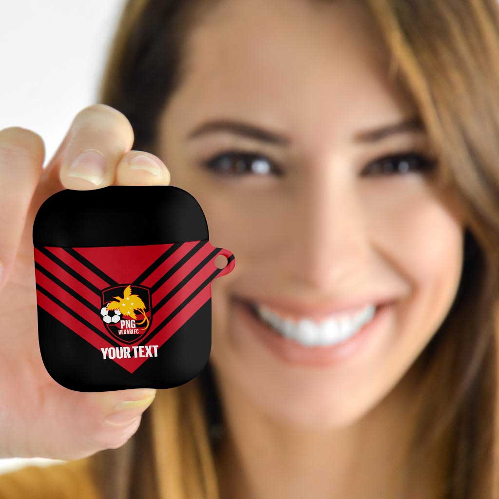 Hekari Papua New Guinea Football Custom AirPods Case Go PNG Red Army