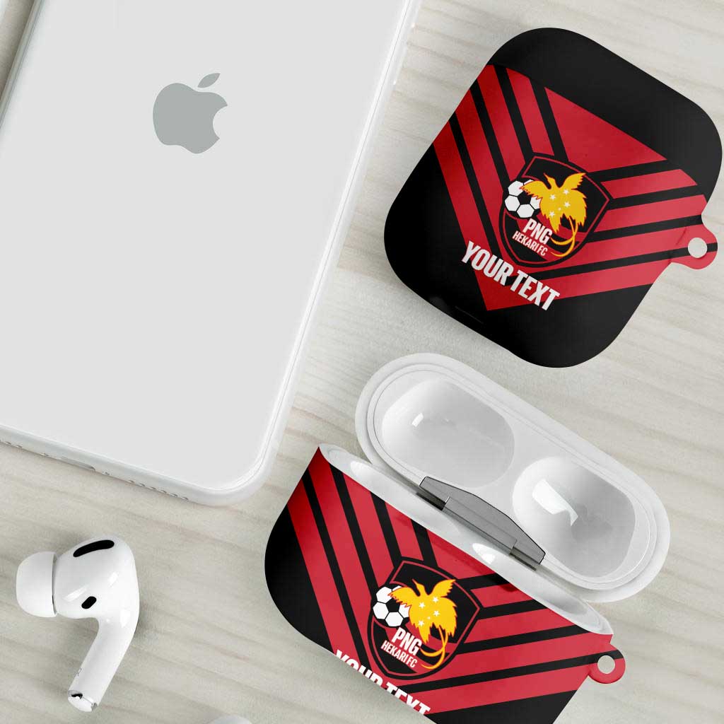 Hekari Papua New Guinea Football Custom AirPods Case Go PNG Red Army