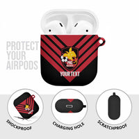 Hekari Papua New Guinea Football Custom AirPods Case Go PNG Red Army