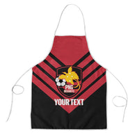 Hekari Papua New Guinea Football Custom Apron Go PNG Red Army LT14 Red - Polynesian Pride