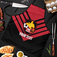 Hekari Papua New Guinea Football Custom Apron Go PNG Red Army LT14 Red - Polynesian Pride