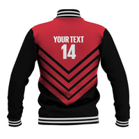 Hekari Papua New Guinea Football Custom Baseball Jacket Go PNG Red Army
