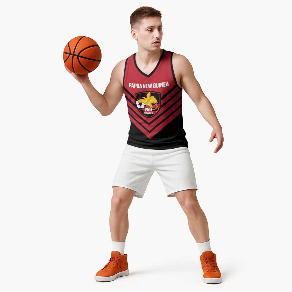 Hekari Papua New Guinea Football Custom Basketball Jersey Go PNG Red Army