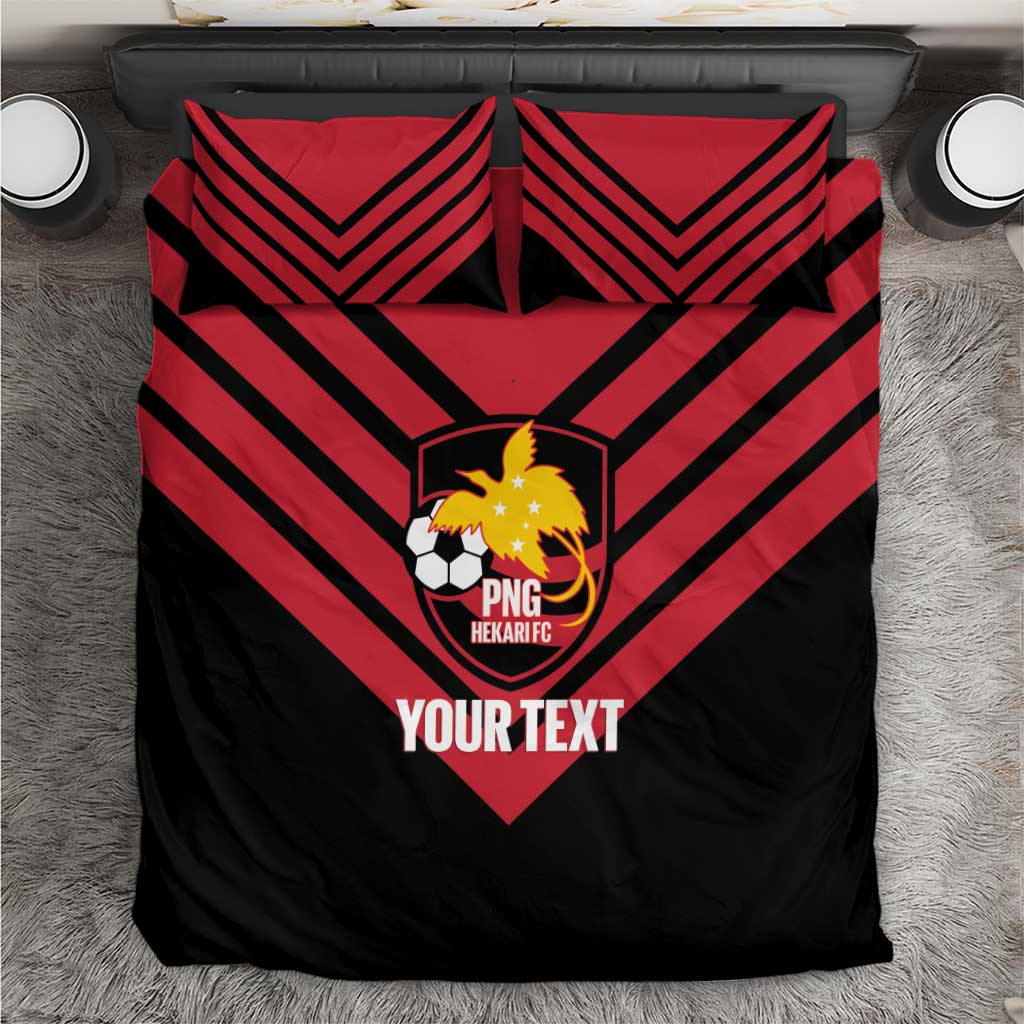 Hekari Papua New Guinea Football Custom Bedding Set Go PNG Red Army LT14 Red - Polynesian Pride