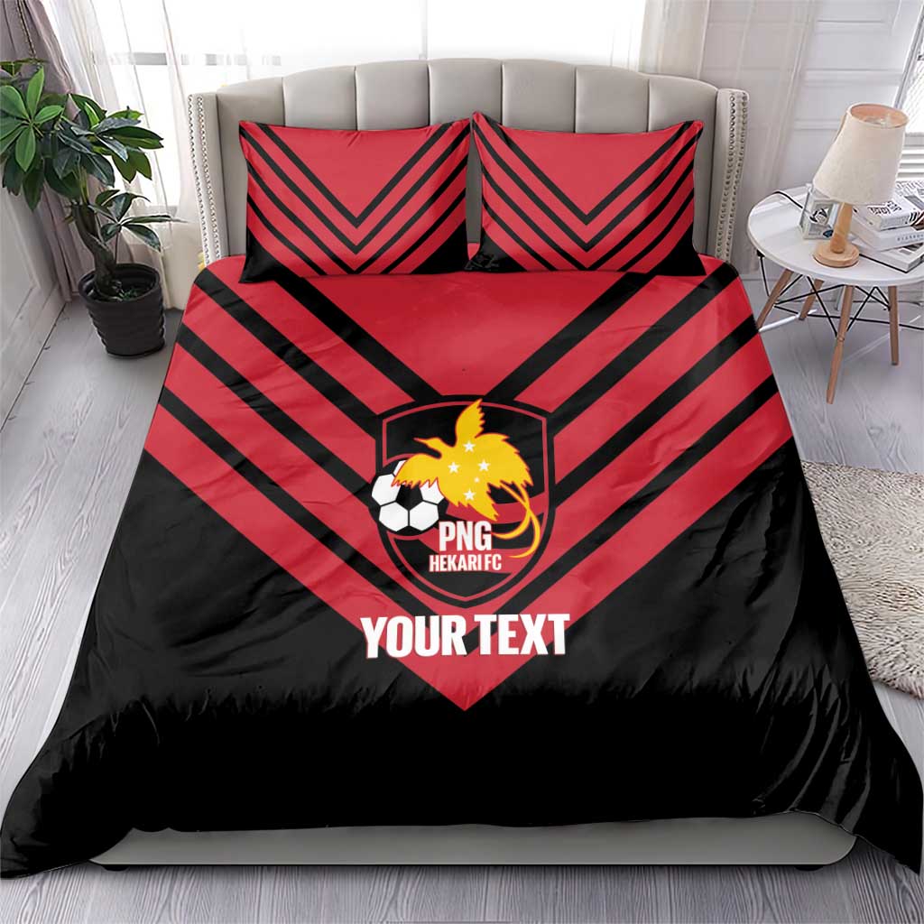 Hekari Papua New Guinea Football Custom Bedding Set Go PNG Red Army LT14 - Polynesian Pride