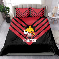Hekari Papua New Guinea Football Custom Bedding Set Go PNG Red Army LT14 - Polynesian Pride