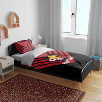 Hekari Papua New Guinea Football Custom Bedding Set Go PNG Red Army LT14 - Polynesian Pride