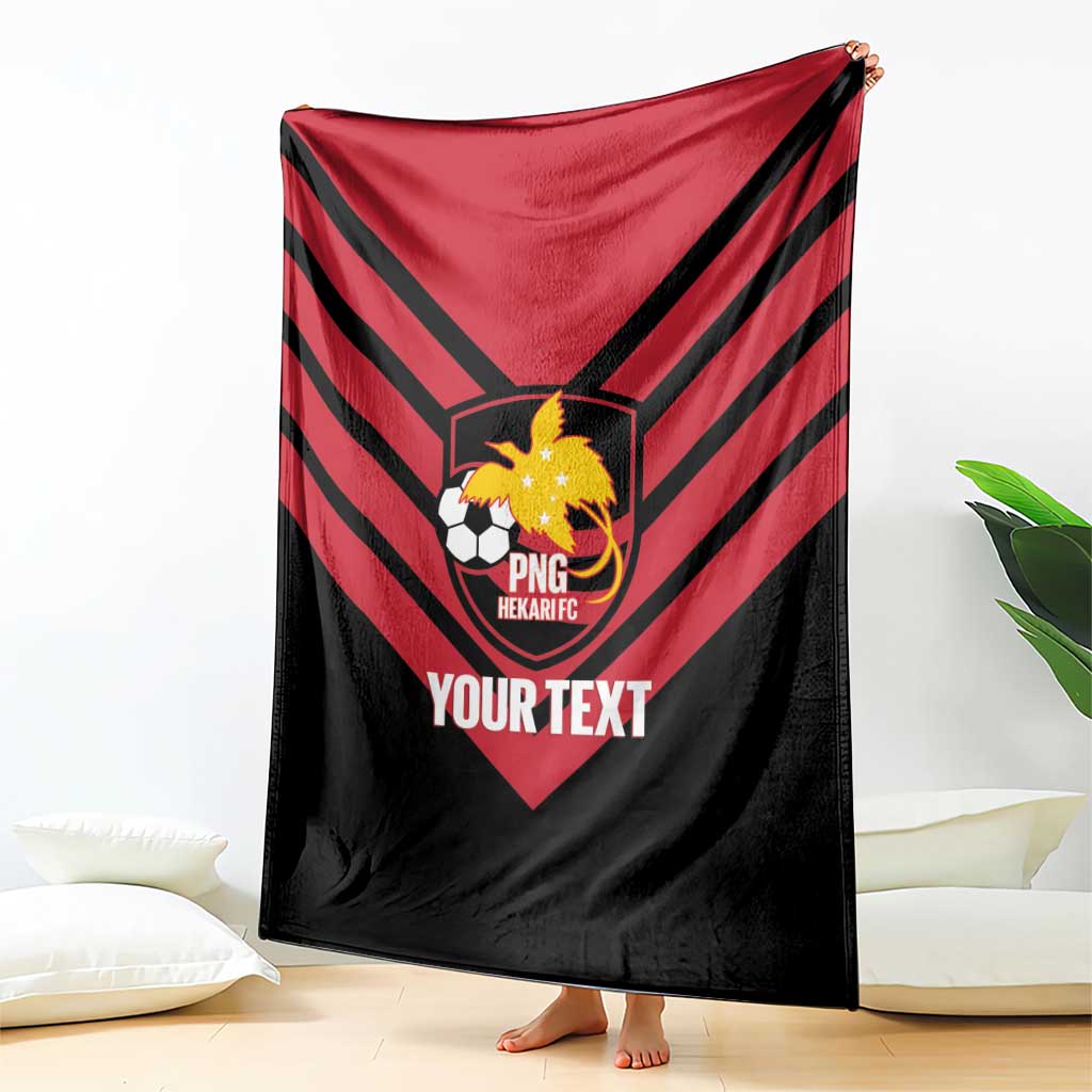 Hekari Papua New Guinea Football Custom Blanket Go PNG Red Army LT14 - Polynesian Pride