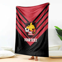 Hekari Papua New Guinea Football Custom Blanket Go PNG Red Army LT14 - Polynesian Pride
