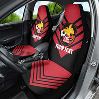 Hekari Papua New Guinea Football Custom Car Seat Cover Go PNG Red Army