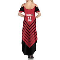 Hekari Papua New Guinea Football Custom Family Matching Summer Maxi Dress and Hawaiian Shirt Go PNG Red Army