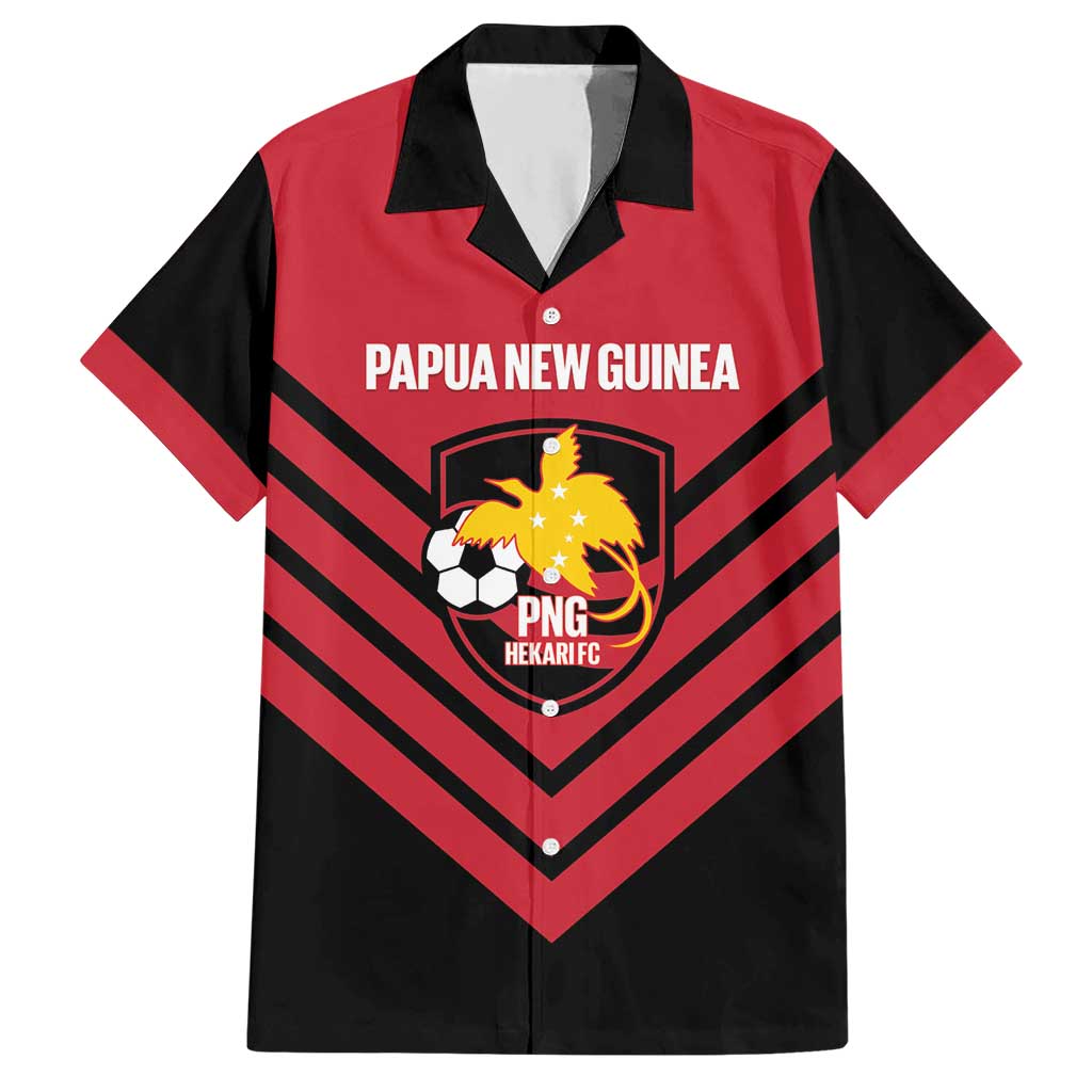Hekari Papua New Guinea Football Custom Hawaiian Shirt Go PNG Red Army