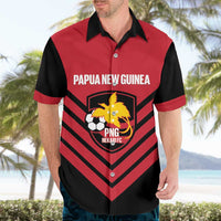 Hekari Papua New Guinea Football Custom Hawaiian Shirt Go PNG Red Army