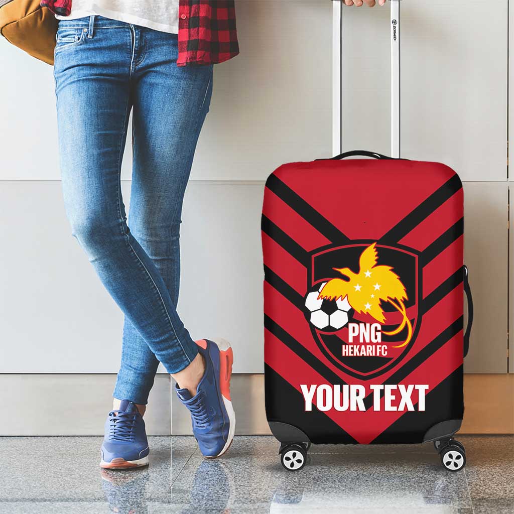Hekari Papua New Guinea Football Custom Luggage Cover Go PNG Red Army