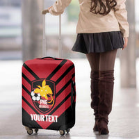 Hekari Papua New Guinea Football Custom Luggage Cover Go PNG Red Army