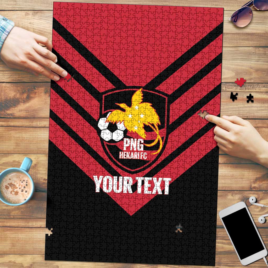 Hekari Papua New Guinea Football Custom Puzzle Go PNG Red Army LT14 Red - Polynesian Pride