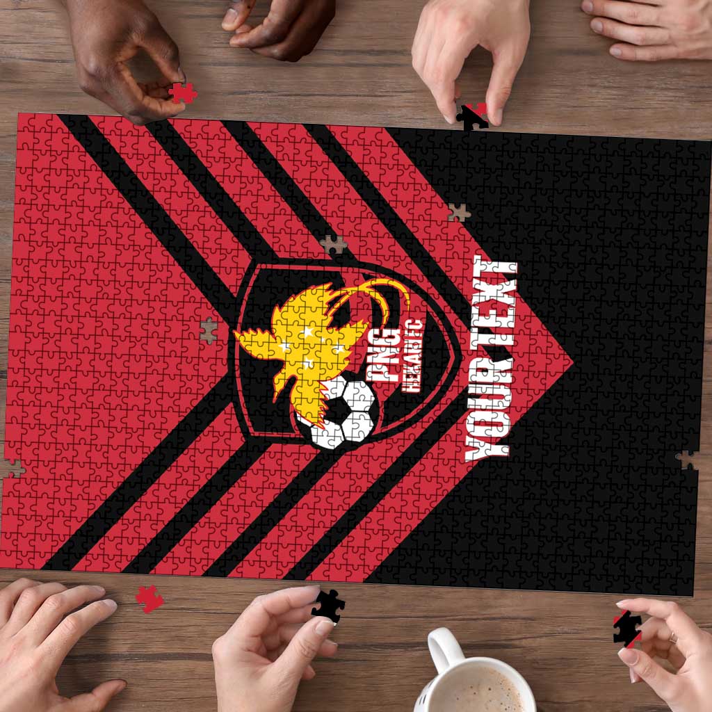 Hekari Papua New Guinea Football Custom Puzzle Go PNG Red Army