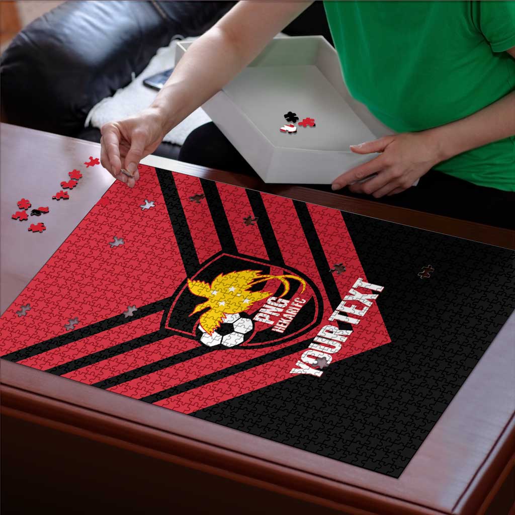 Hekari Papua New Guinea Football Custom Puzzle Go PNG Red Army