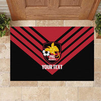Hekari Papua New Guinea Football Custom Rubber Doormat Go PNG Red Army