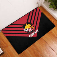 Hekari Papua New Guinea Football Custom Rubber Doormat Go PNG Red Army