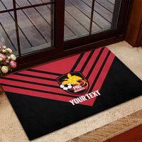 Hekari Papua New Guinea Football Custom Rubber Doormat Go PNG Red Army