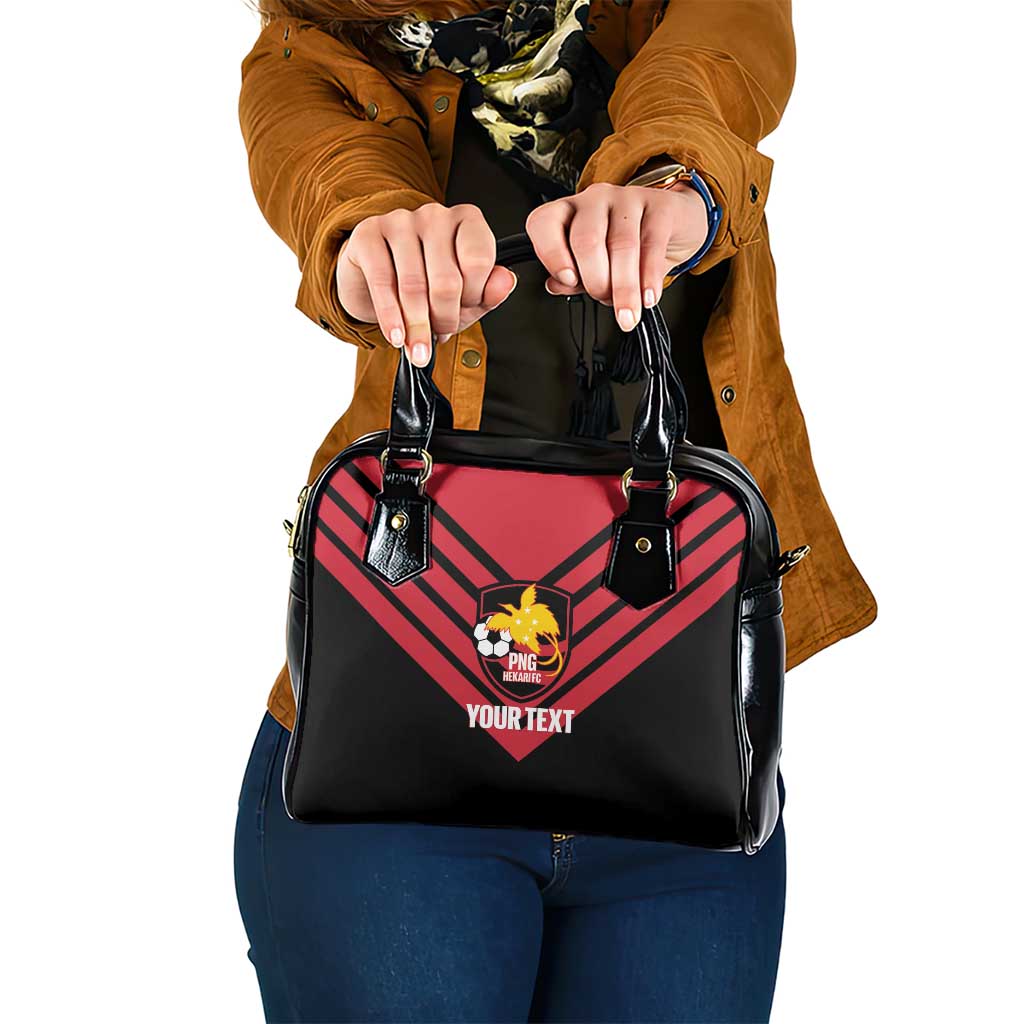 Hekari Papua New Guinea Football Custom Shoulder Handbag Go PNG Red Army LT14 One Size Red - Polynesian Pride