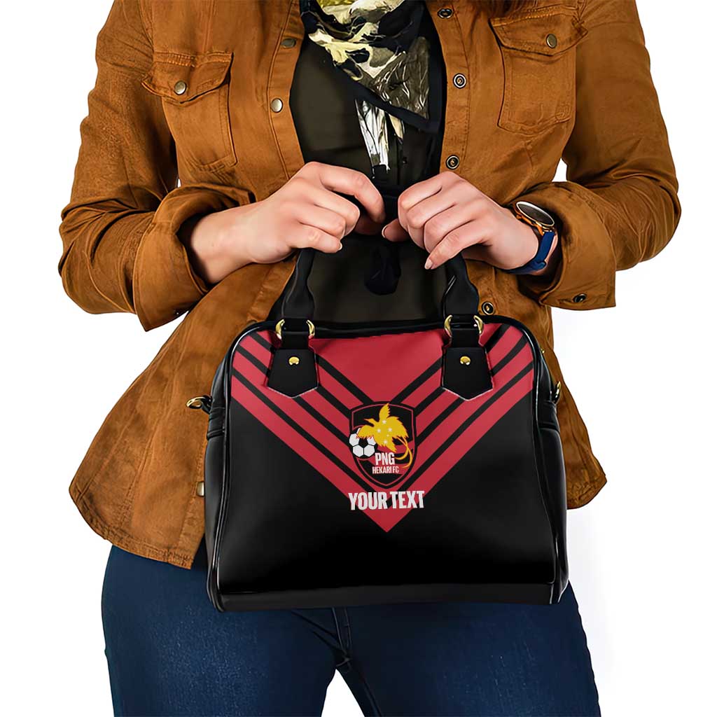 Hekari Papua New Guinea Football Custom Shoulder Handbag Go PNG Red Army