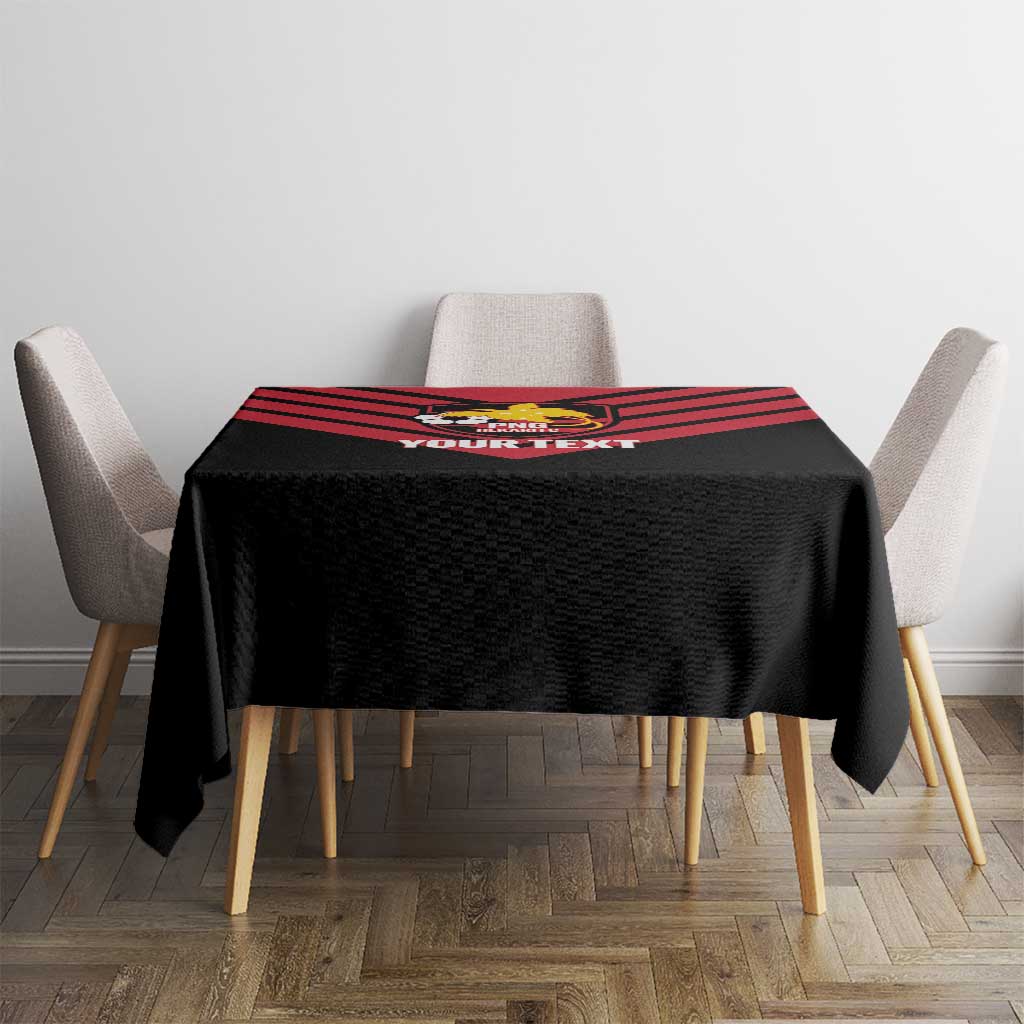 Hekari Papua New Guinea Football Custom Tablecloth Go PNG Red Army LT14 - Polynesian Pride