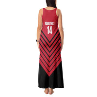 Hekari Papua New Guinea Football Custom Tank Maxi Dress Go PNG Red Army