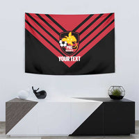 Hekari Papua New Guinea Football Custom Tapestry Go PNG Red Army LT14 - Polynesian Pride