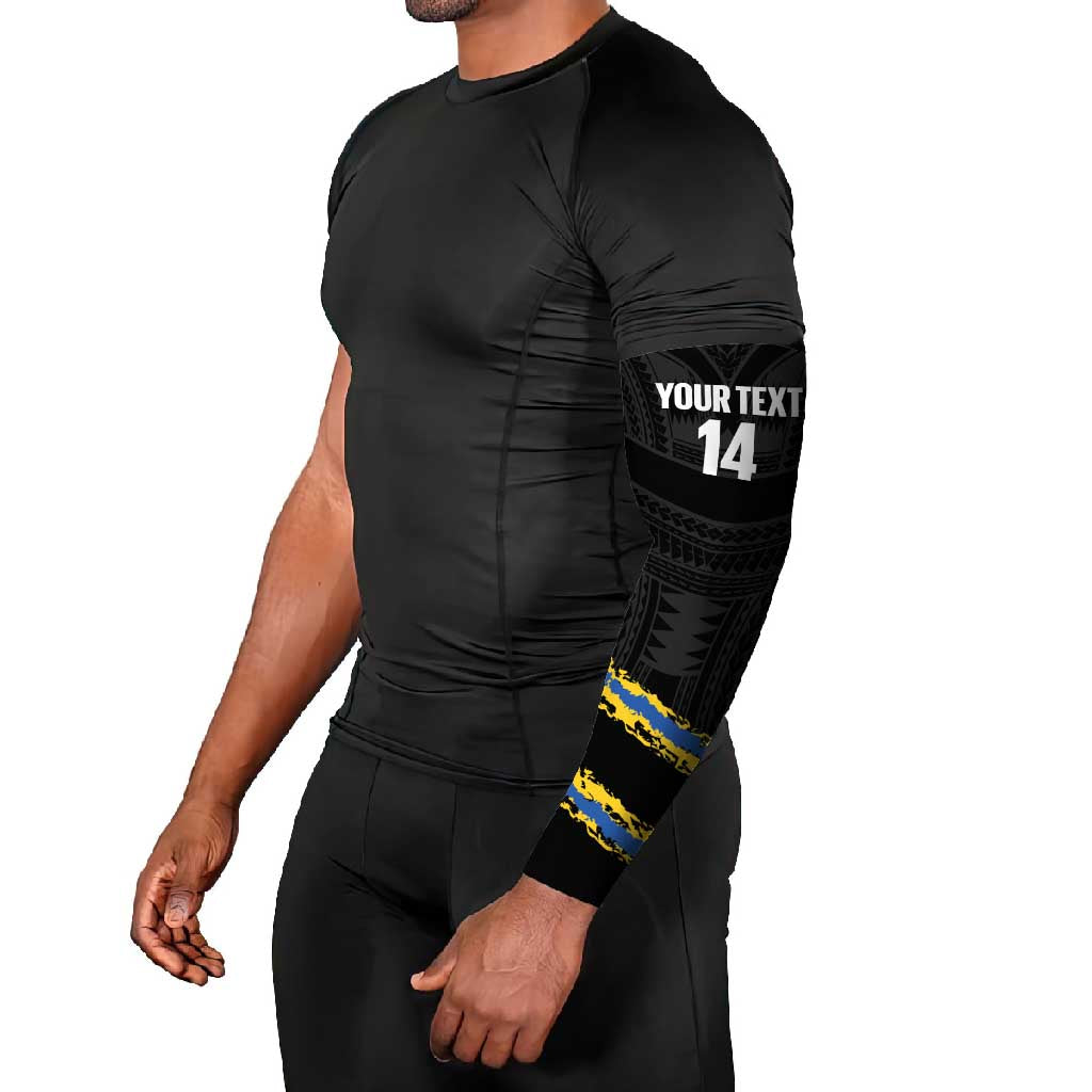 Kings Solomon Islands Football Custom Arm Sleeves Come On Solomons Polynesian Grunge Style LT14 - Polynesian Pride