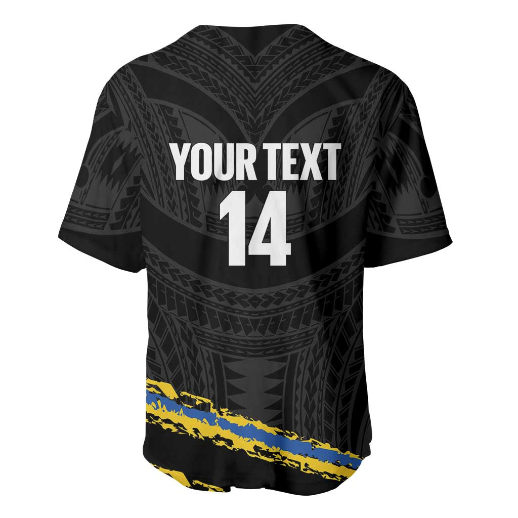 Kings Solomon Islands Football Custom Baseball Jersey Come On Solomons Polynesian Grunge Style LT14 - Polynesian Pride