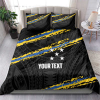 Kings Solomon Islands Football Custom Bedding Set Come On Solomons Polynesian Grunge Style LT14 - Polynesian Pride