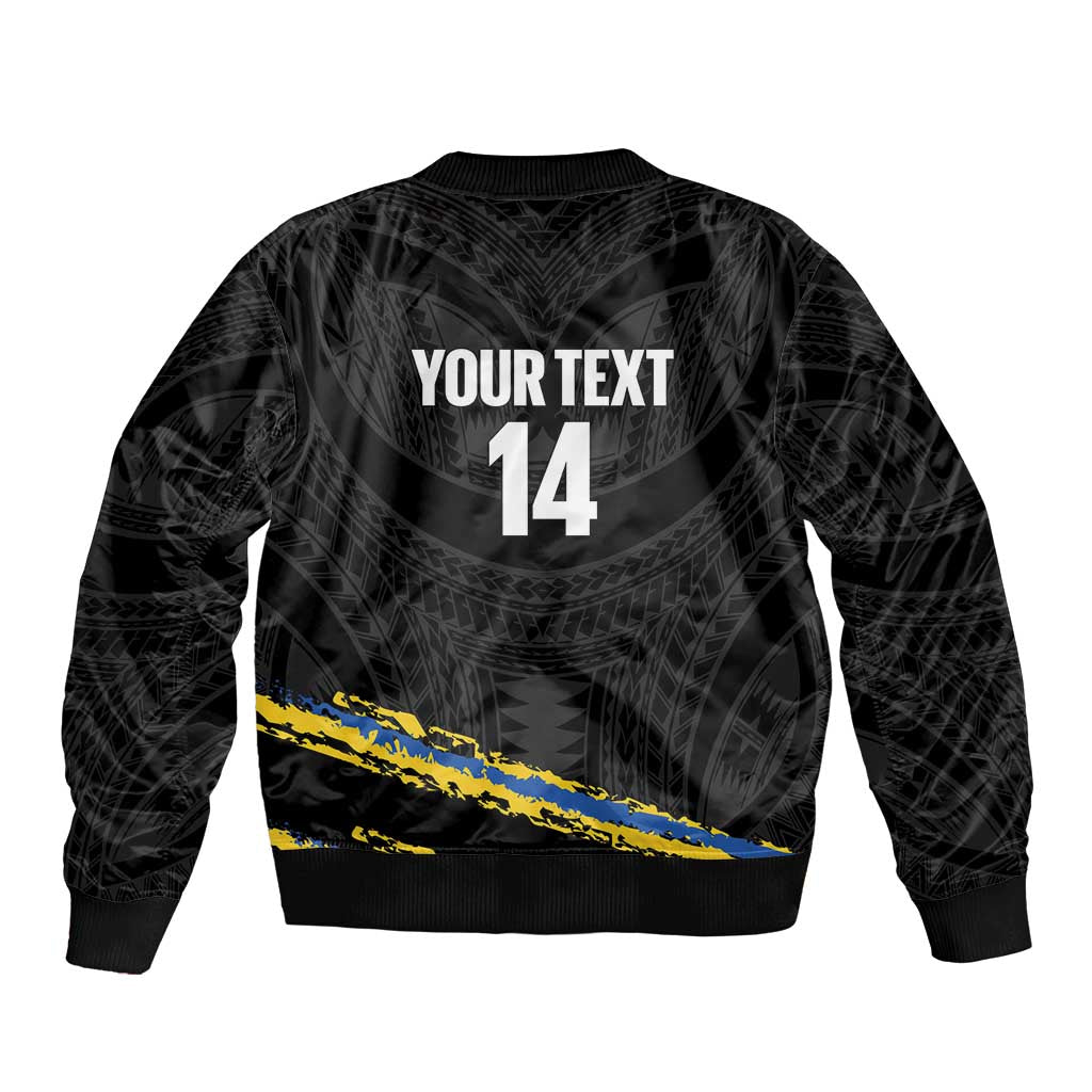 Kings Solomon Islands Football Custom Bomber Jacket Come On Solomons Polynesian Grunge Style