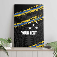 Kings Solomon Islands Football Custom Canvas Wall Art Come On Solomons Polynesian Grunge Style LT14 - Polynesian Pride