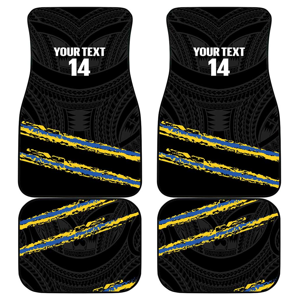 Kings Solomon Islands Football Custom Car Mats Come On Solomons Polynesian Grunge Style LT14 - Polynesian Pride